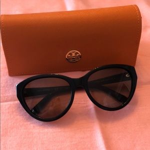 Black and gold Tory Burch Sunglasses